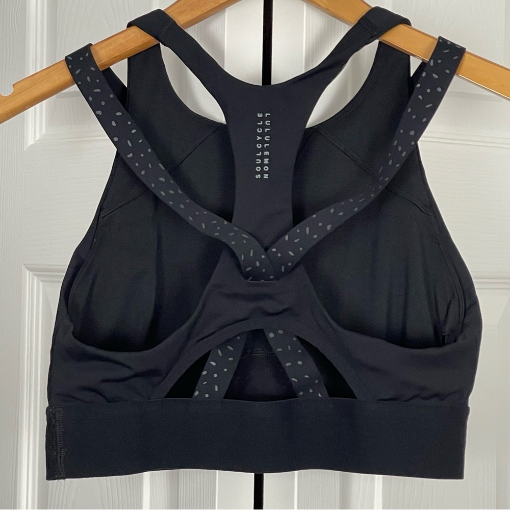 SOLD. Lululemon To The Beat Bra *lululemon X SoulCycle Black Size 8 - Picture 7 of 10